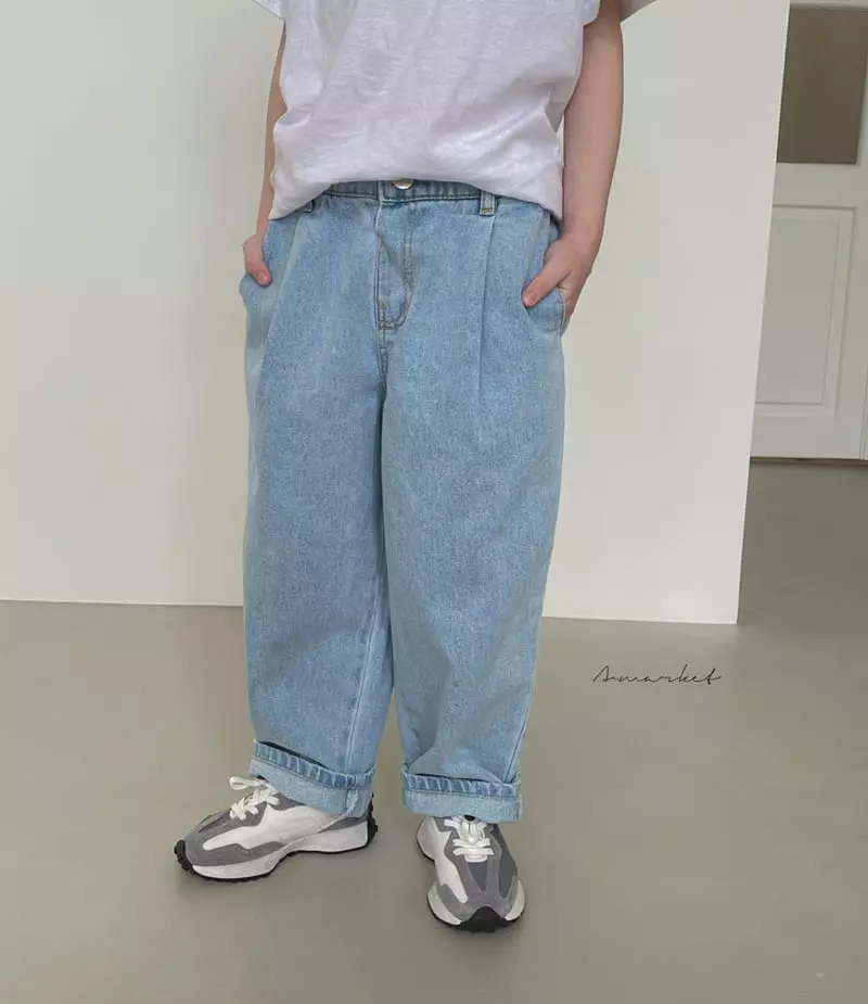 a-Market - Korean Children Fashion - #prettylittlegirls - Pintuck Jeans - 10