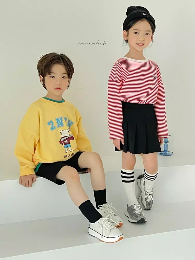 a-Market - Korean Children Fashion - #prettylittlegirls - Bear Sweatshirt - 7