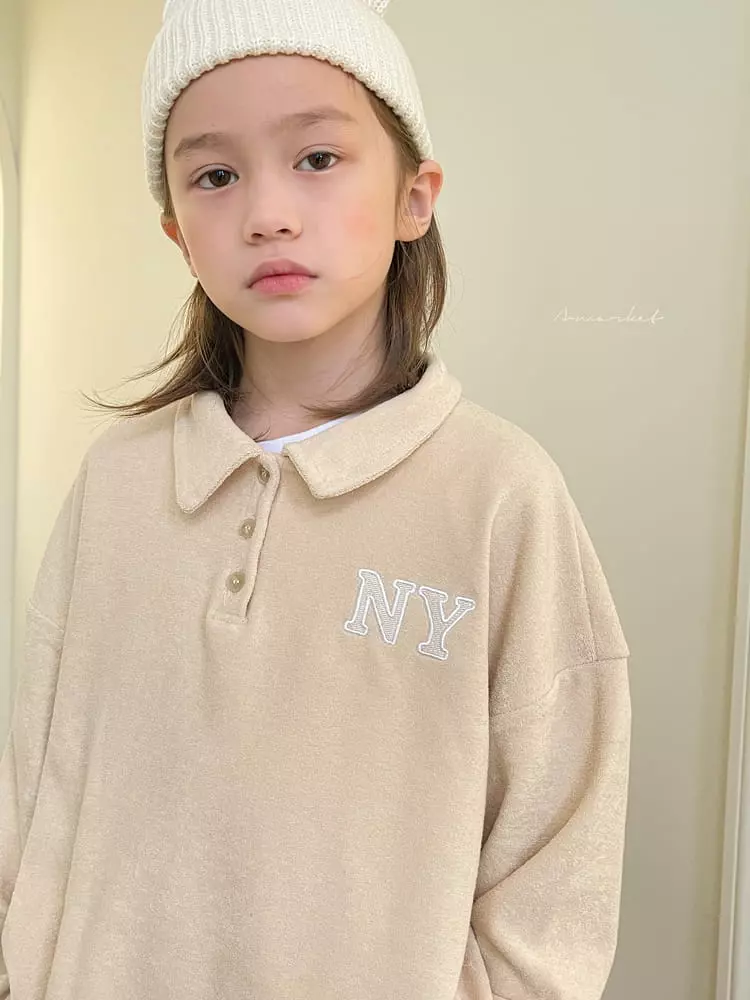 a-Market - Korean Children Fashion - #prettylittlegirls - Terry Collar Tee - 2