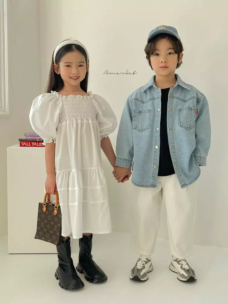 a-Market - Korean Children Fashion - #stylishchildhood - Smocked One-piece - 3