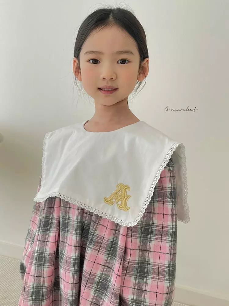 a-Market - Korean Children Fashion - #toddlerclothing - Big Collar One-piece - 3