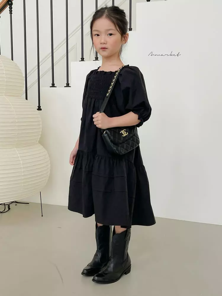 a-Market - Korean Children Fashion - #toddlerclothing - Smocked One-piece - 2