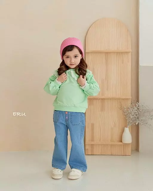 e.ru - Korean Children Fashion - #childofig - Big Collar Tee - 3