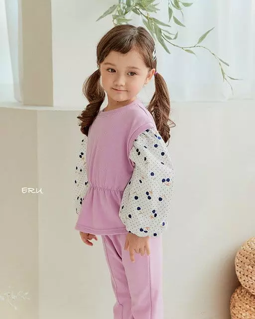 e.ru - Korean Children Fashion - #childrensboutique - Cherry Top Bottom Set