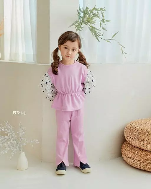 e.ru - Korean Children Fashion - #designkidswear - Cherry Top Bottom Set - 2