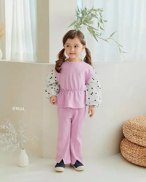 e.ru - Korean Children Fashion - #discoveringself - Cherry Top Bottom Set - 3