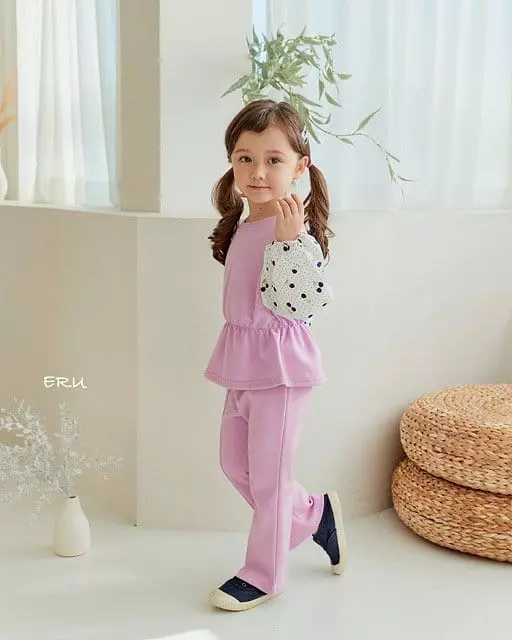 e.ru - Korean Children Fashion - #kidsshorts - Cherry Top Bottom Set - 5
