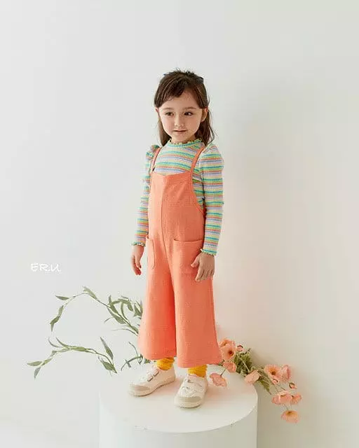 e.ru - Korean Children Fashion - #kidsshorts - Stripes Marcaroon Tee - 3