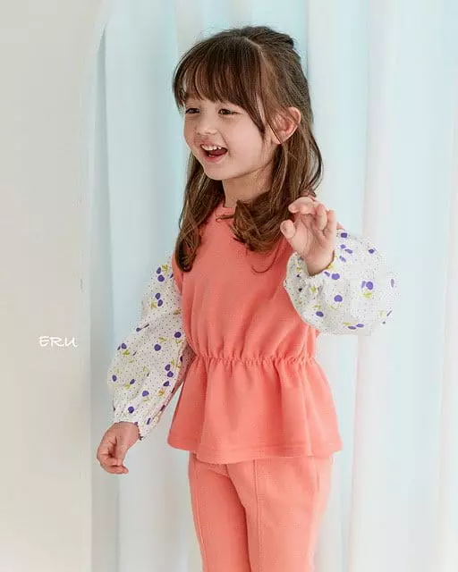 e.ru - Korean Children Fashion - #kidzfashiontrend - Cherry Top Bottom Set - 7