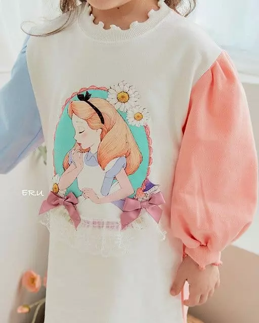 e.ru - Korean Children Fashion - #minifashionista - Girl Long Tee - 4