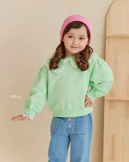 e.ru - Korean Children Fashion - #prettylittlegirls - Big Collar Tee - 2