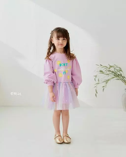 e.ru - Korean Children Fashion - #todddlerfashion - Lilac One-piece - 7