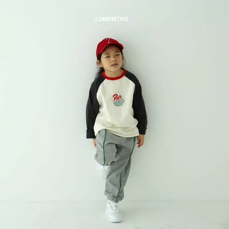 12 Month - Korean Children Fashion - #kidsshorts - Pop Raglan Tee