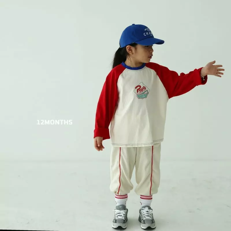 12 Month - Korean Children Fashion - #littlefashionista - Pop Raglan Tee - 5