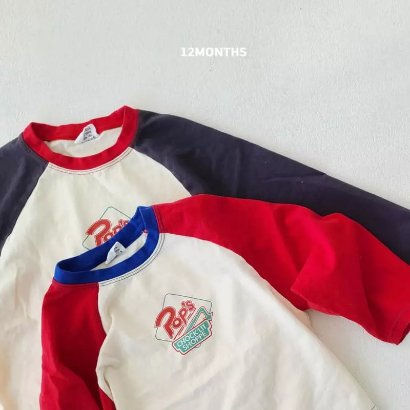 12 Month - Korean Children Fashion - #todddlerfashion - Pop Raglan Tee - 9