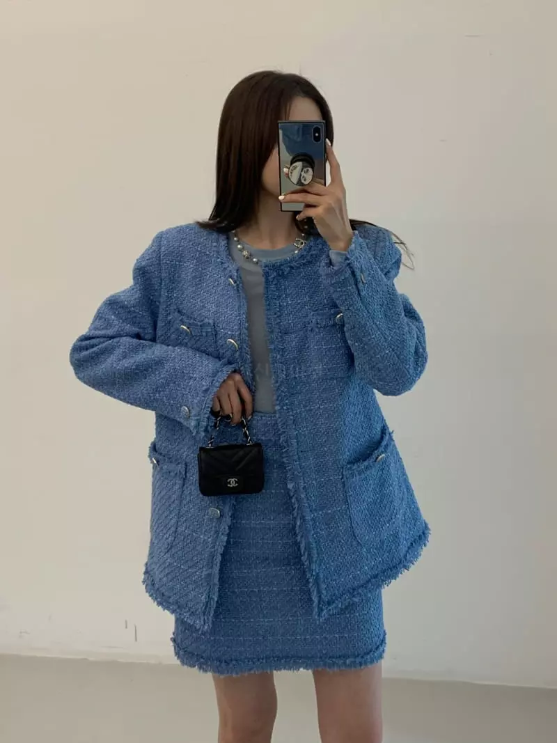 140 Avenue - Korean Women Fashion - #momslook - Stamen Tweed Jacket - 3