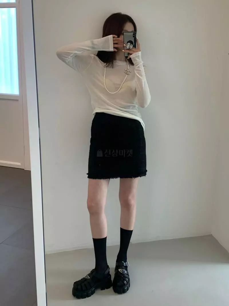 140 Avenue - Korean Women Fashion - #momslook - Tencel Wool Tee - 3