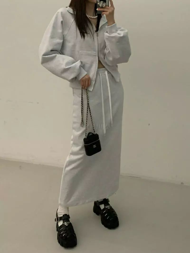 140 Avenue - Korean Women Fashion - #momslook - Pintuck Long Skirt - 3