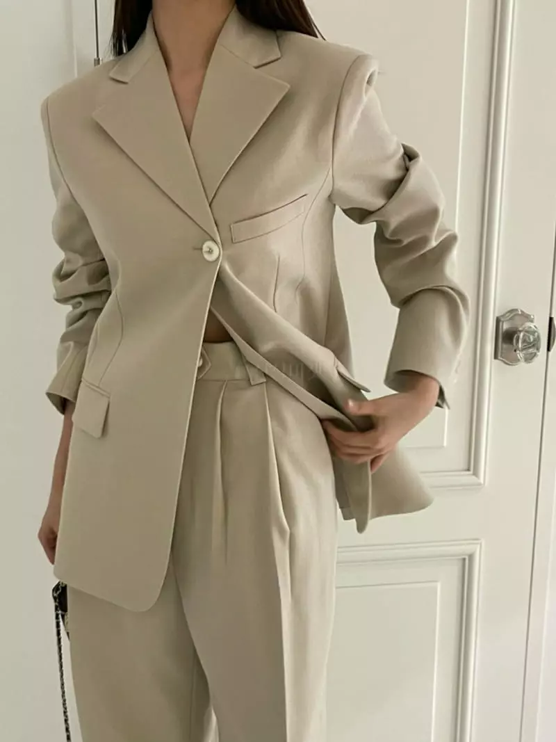 140 Avenue - Korean Women Fashion - #momslook - One Button Jacket