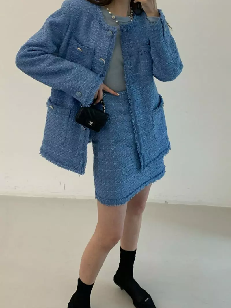 140 Avenue - Korean Women Fashion - #momslook - Stamen Tweed Jacket - 3