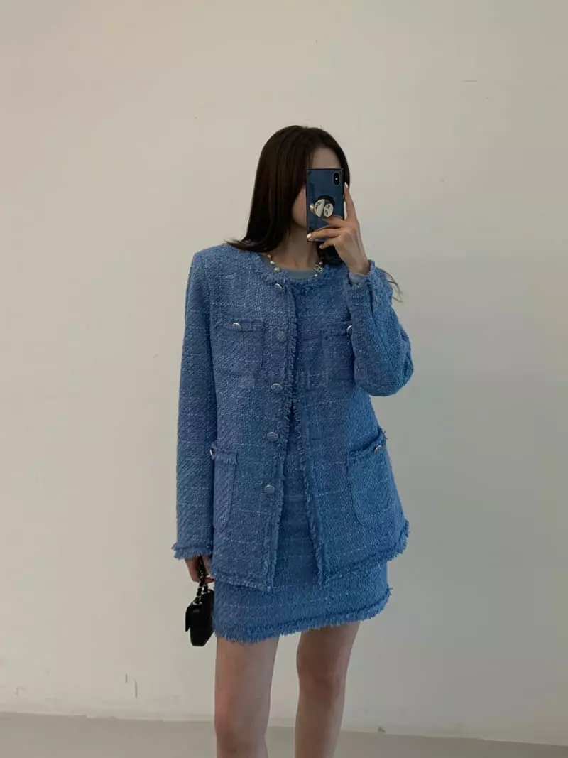 140 Avenue - Korean Women Fashion - #womensfashion - Stamen Tweed Jacket - 2