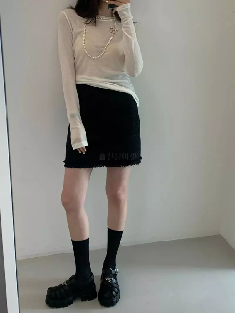 140 Avenue - Korean Women Fashion - #momslook - Tencel Wool Tee - 4