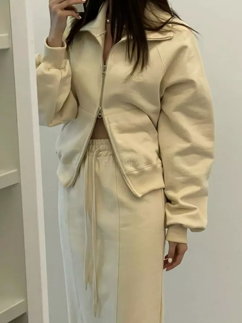 140 Avenue - Korean Women Fashion - #womensfashion - High Neck To Way Zip-up Sweatshirt - 3