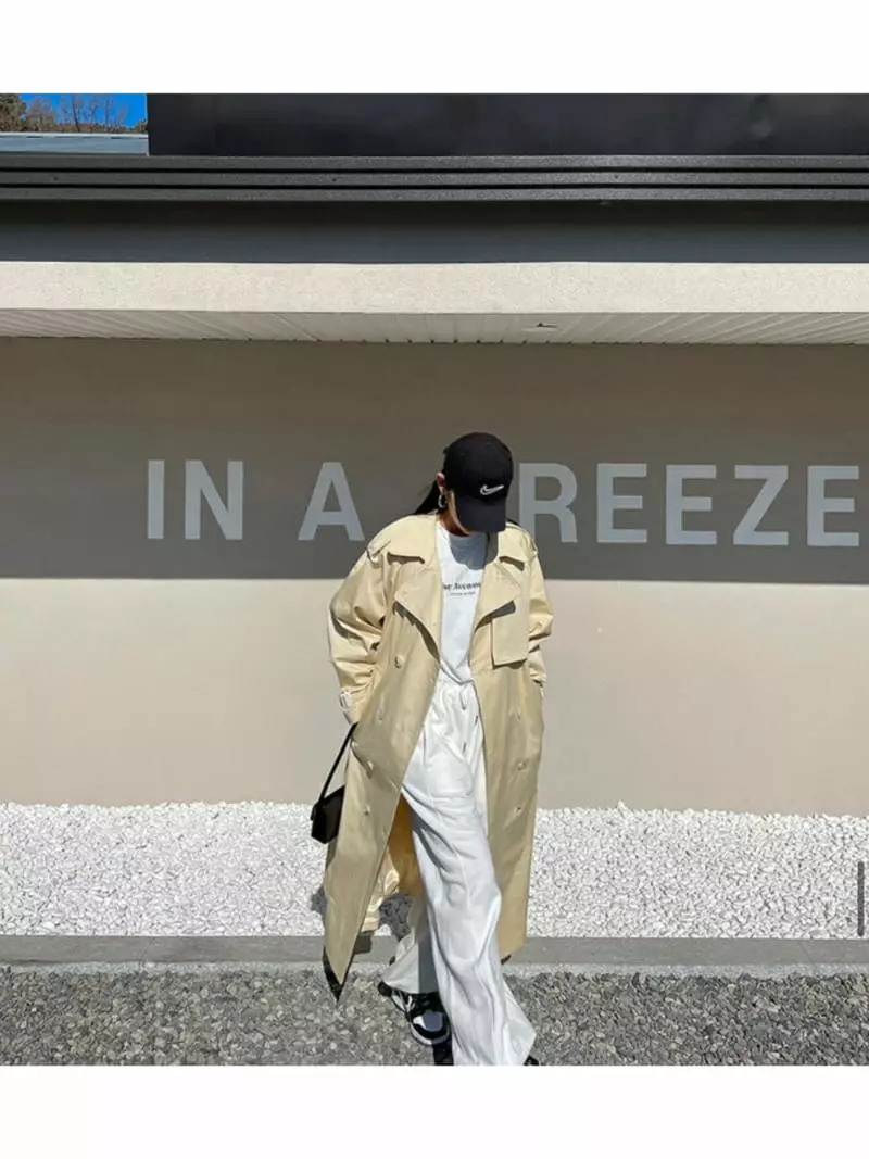 140 Avenue - Korean Women Fashion - #momslook - Double Long Trench Coat - 4