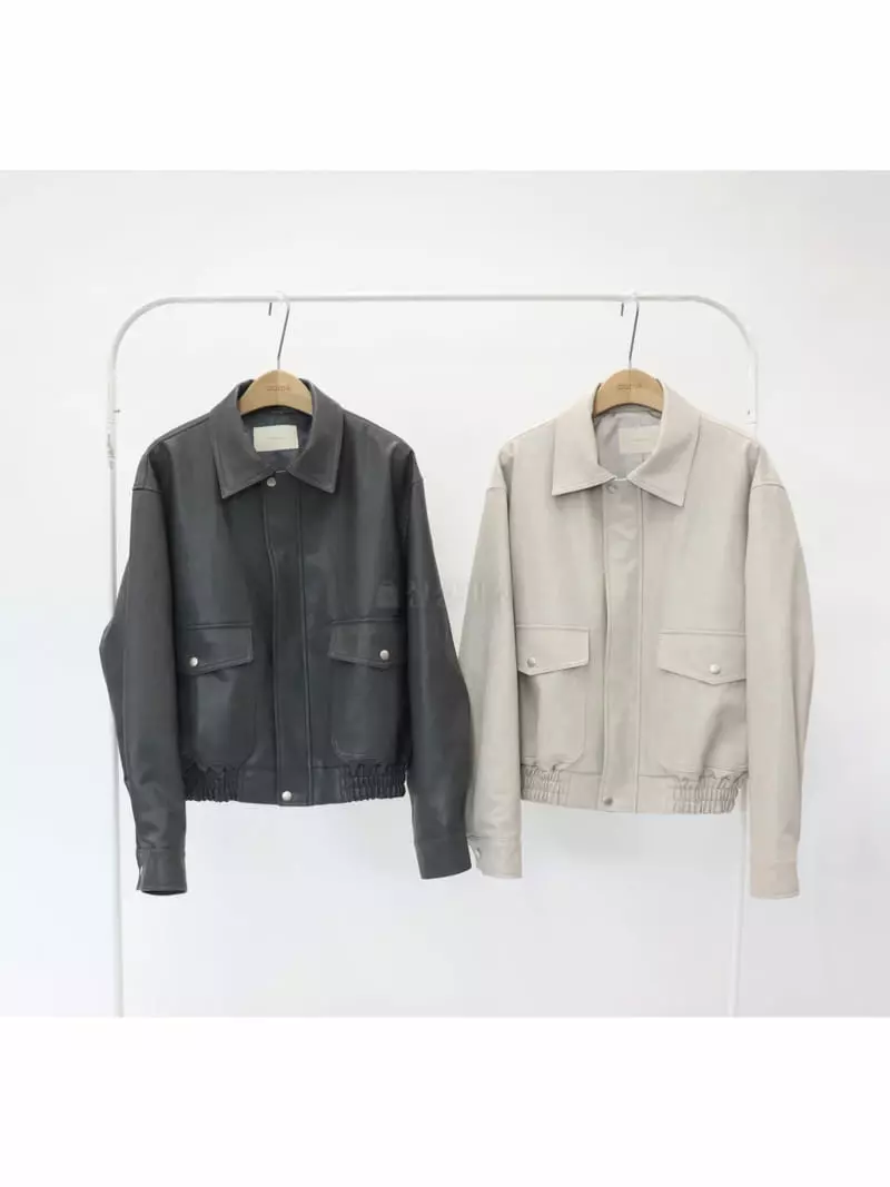 3.Another - Korean Women Fashion - #pursuepretty - Leather Pocket Jacket - 4