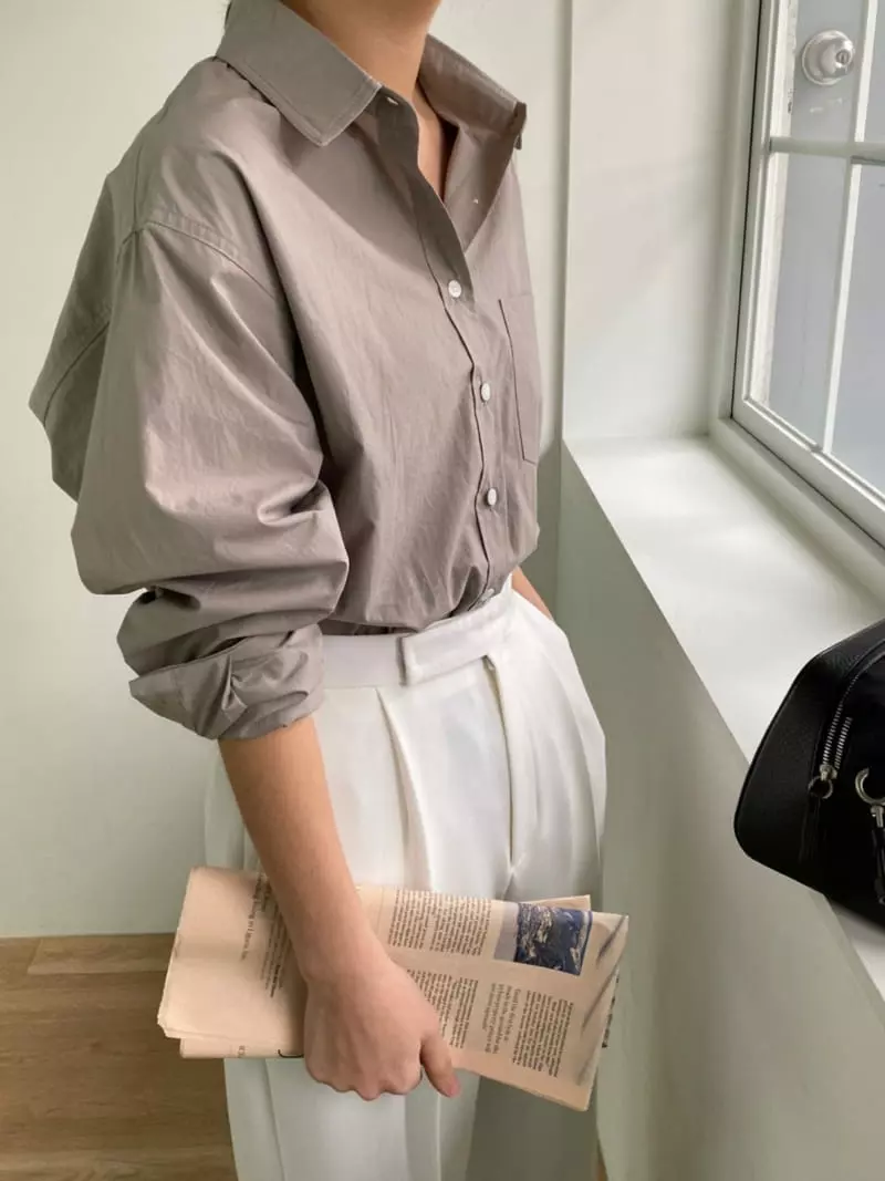 3.Another - Korean Women Fashion - #restrostyle - Simple Shirt - 2