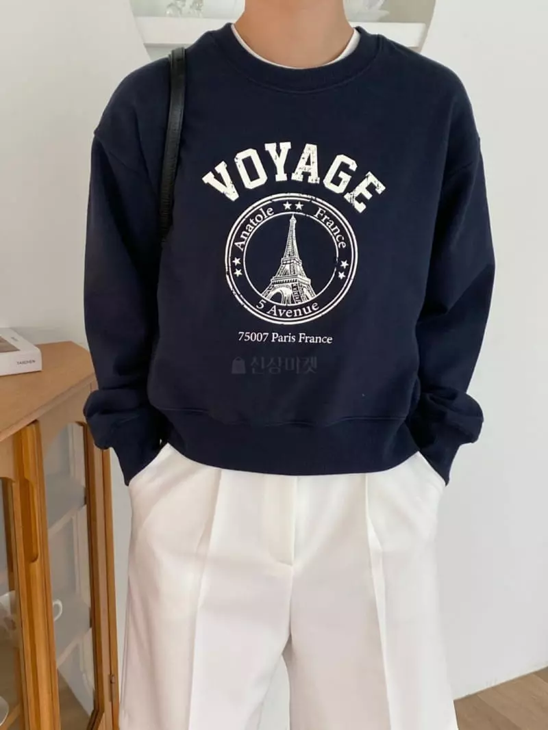 3.Another - Korean Women Fashion - #romanticstyle - Eiffel Sweatshirt - 2