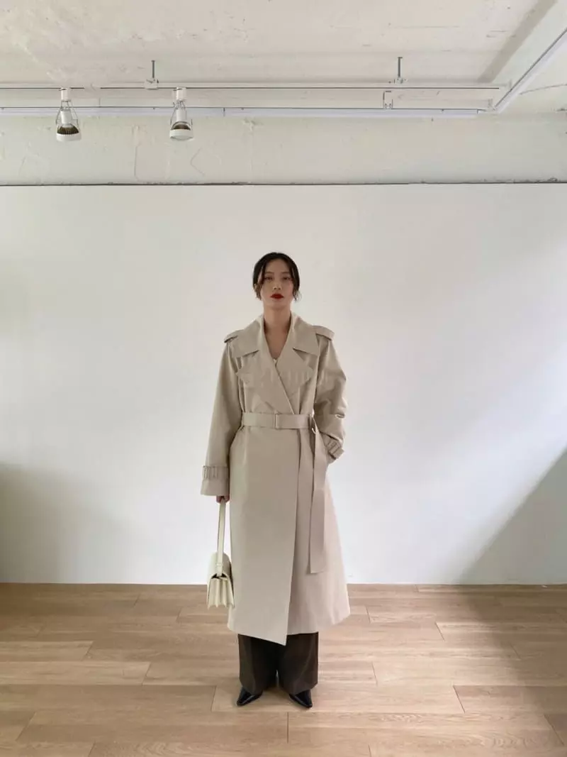 3.Another - Korean Women Fashion - #shopsmall - Basic Trench Coat - 2