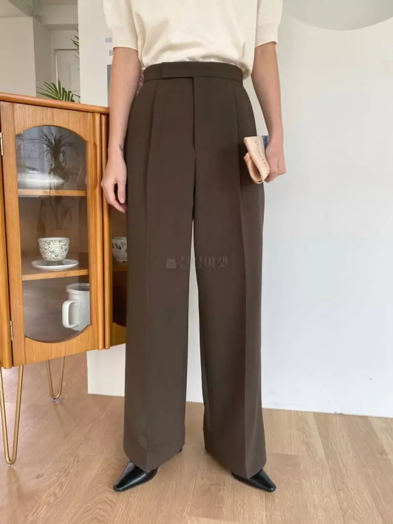3.Another - Korean Women Fashion - #thatsdarling - One Pleats Pants