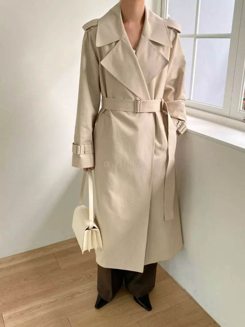 3.Another - Korean Women Fashion - #thatsdarling - Basic Trench Coat - 3