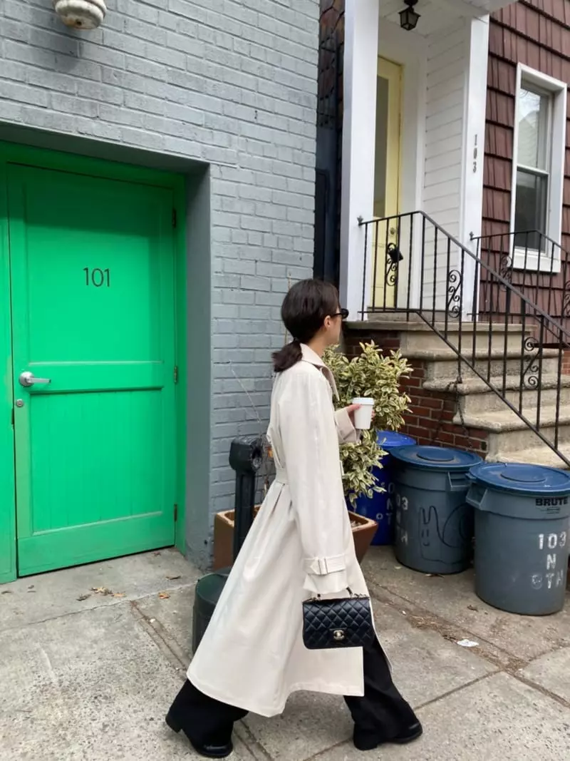 3.Another - Korean Women Fashion - #vintageinspired - Trendy Trench Coat - 3