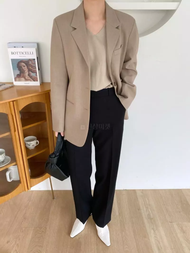 3.Another - Korean Women Fashion - #womensfashion - V-Holga Knit Tee - 3
