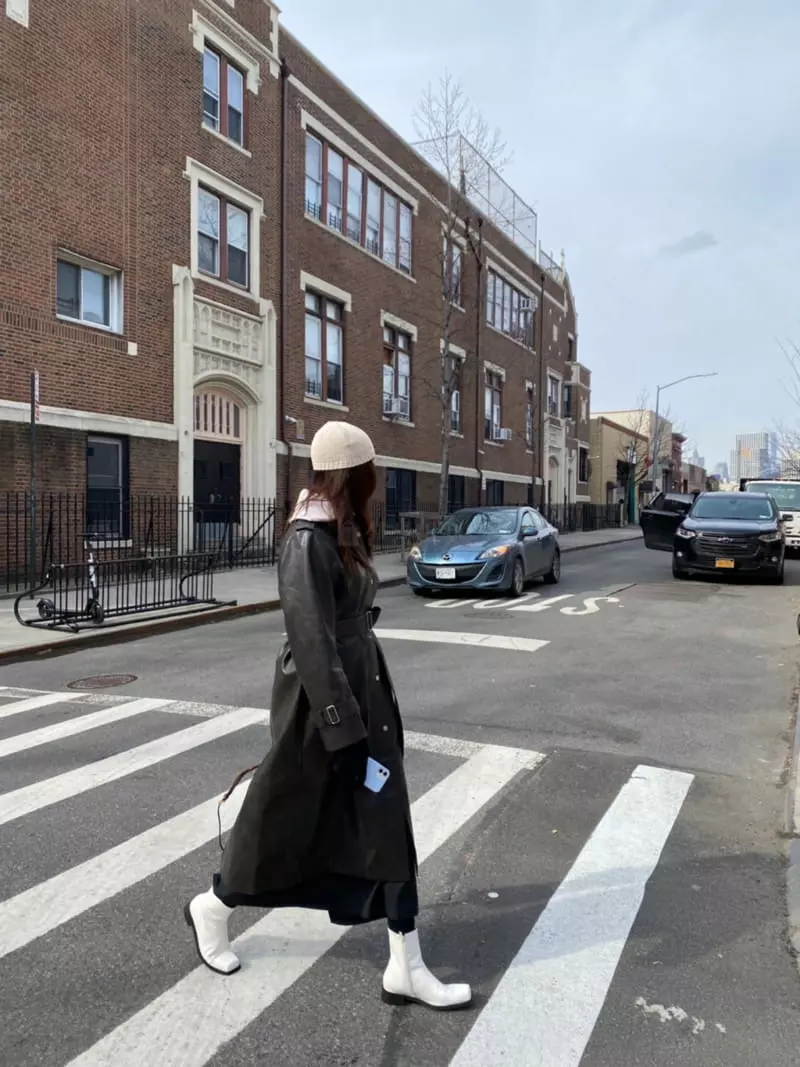 3.Another - Korean Women Fashion - #womensfashion - Leather Trench Coat
