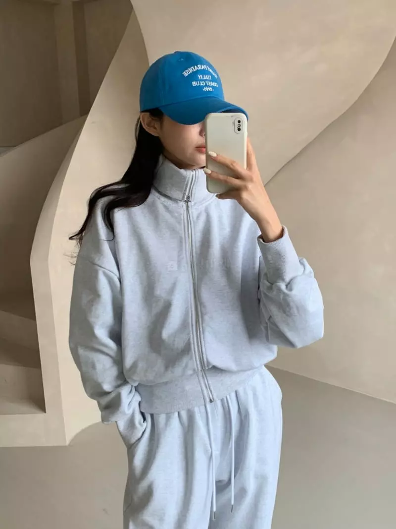 3Rooms - Korean Women Fashion - #momslook - Zip-up Sweatshirt