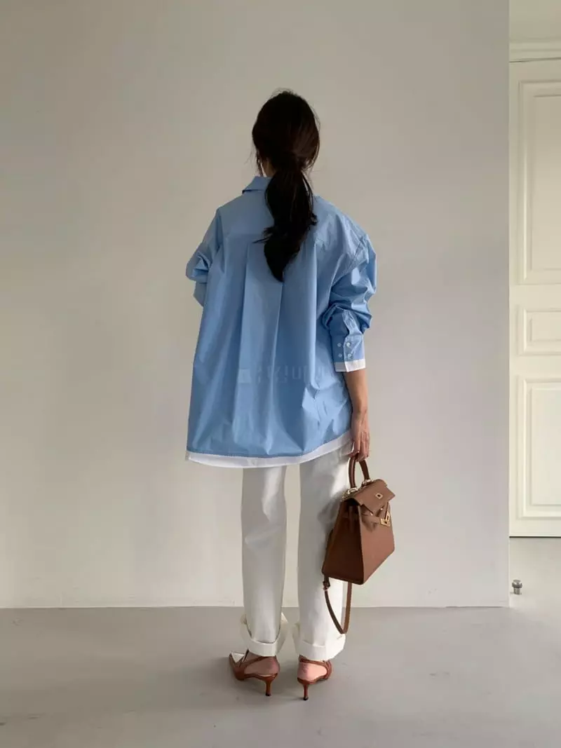 3Rooms - Korean Women Fashion - #momslook - M Coloring Shirt - 3