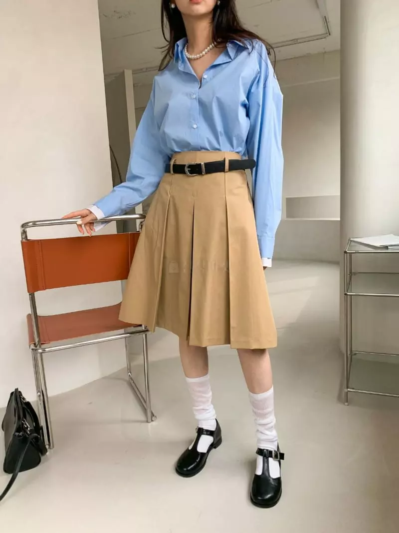 3Rooms - Korean Women Fashion - #momslook - M Cotton Skirt - 2
