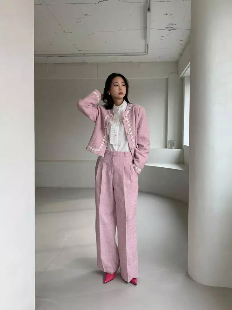 3Rooms - Korean Women Fashion - #momslook - Sha Tweed Pants - 2