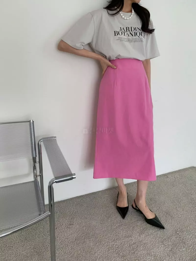 3Rooms - Korean Women Fashion - #vintageinspired - Slit Skirt - 3