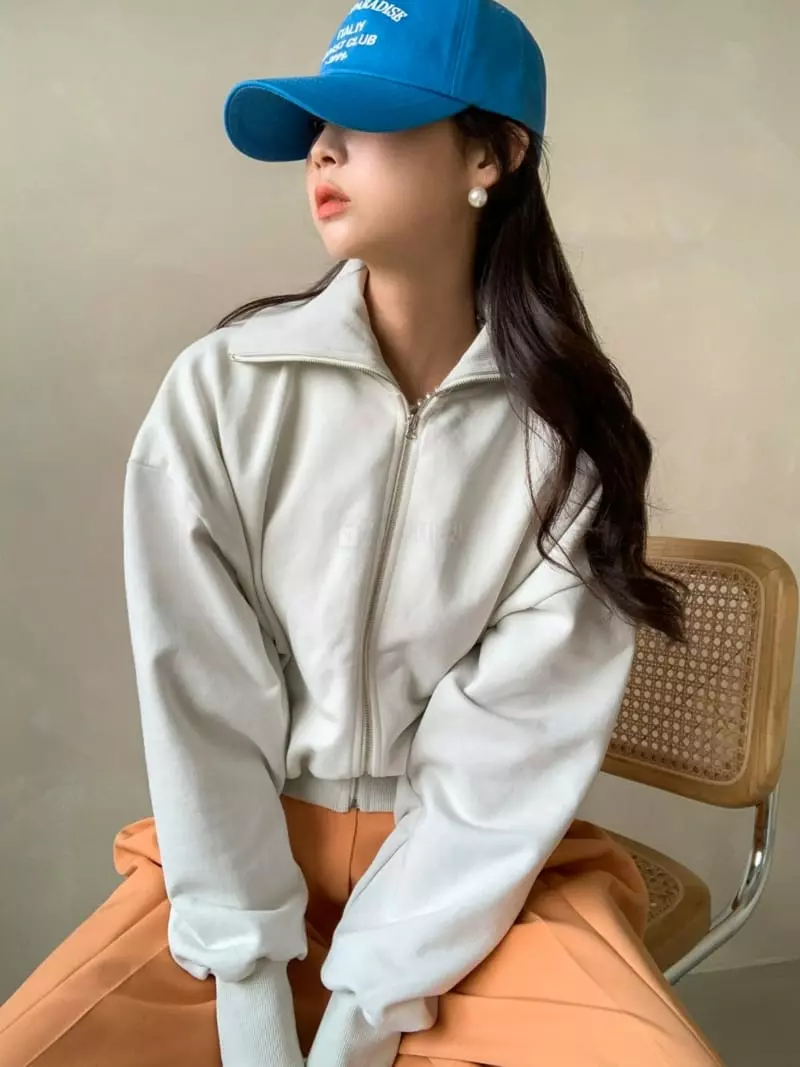 3Rooms - Korean Women Fashion - #momslook - Zip-up Sweatshirt - 4
