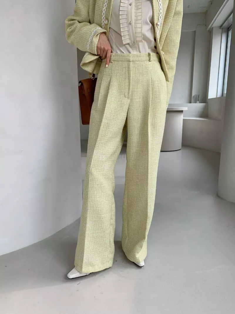 3Rooms - Korean Women Fashion - #womensfashion - Sha Tweed Pants - 3