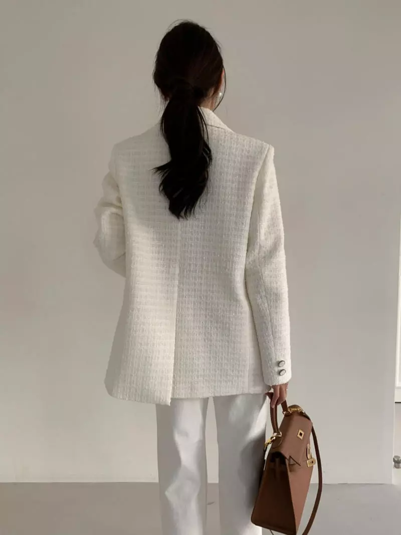 3Rooms - Korean Women Fashion - #womensfashion - Blan Tweed Jacket - 3