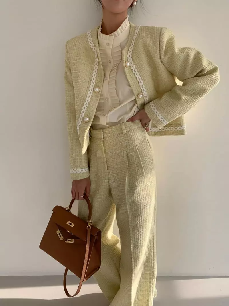 3Rooms - Korean Women Fashion - #womensfashion - Sha Tweed Jacket - 3