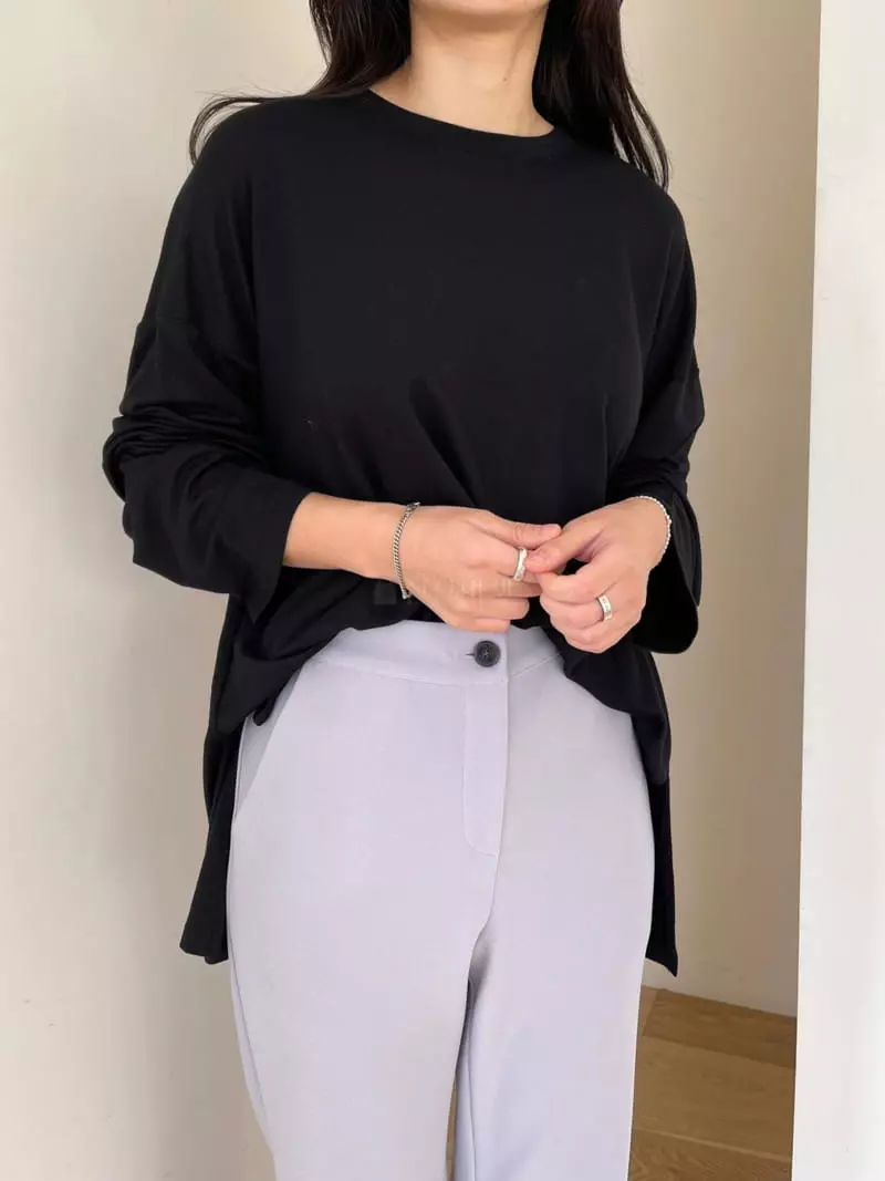 A Point - Korean Women Fashion - #momslook - Loose Tee - 3