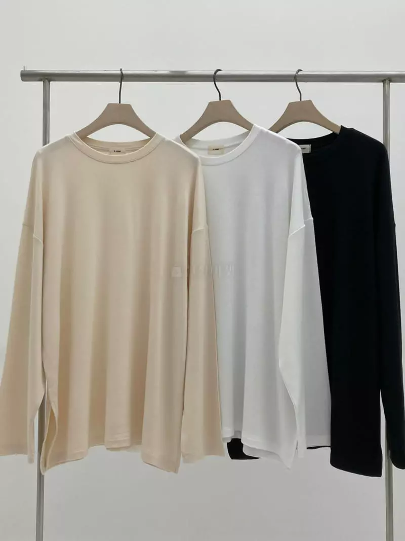 A Point - Korean Women Fashion - #momslook - Loose Tee - 4