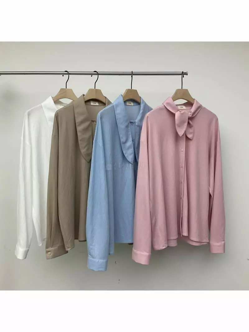 A Point - Korean Women Fashion - #womensfashion - Ribbon Blouse - 4