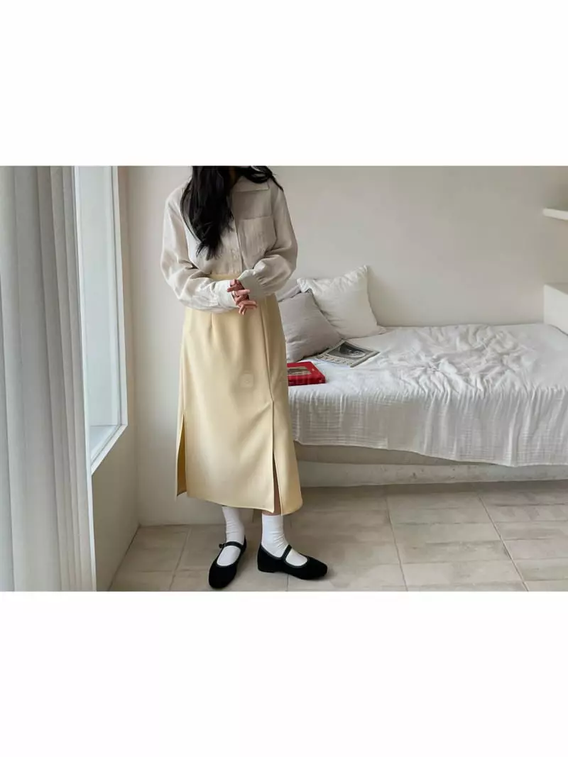A Point - Korean Women Fashion - #momslook - Open SKIRT - 2